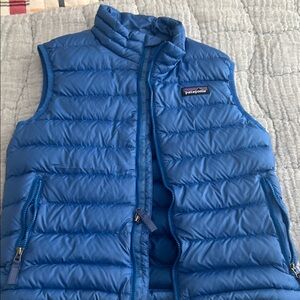 Patagonia Kids Vibrant Blue Quilted Vest